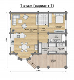 Дом из бревна VZ-141